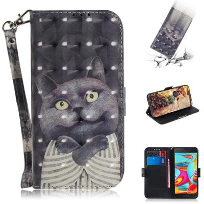 3D gekleurde tekening knuffel kat patroon horizontale Flip lederen case voor Galaxy a2 core met houder & card slots & portemonnee 3D gekleurde tekening knuffel kat patroon horizontale Flip lederen case voor Galaxy a2 core met houder & card slots & portemonnee