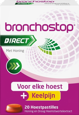 Bronchostop Direct Honing Hoestpastilles Bronchostop Direct Honing Hoestpastilles