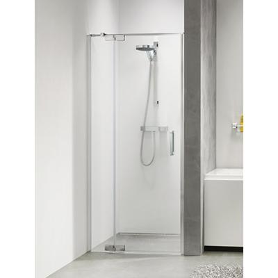 Douchedeur Sealskin Get Wet Custom Nisdeur Swingdeur Links 90x195cm Zilver Hoogglans Helder Glas