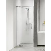 Douchedeur Sealskin Get Wet Custom Nisdeur Swingdeur Links 90x195cm Zilver Hoogglans Helder Glas - thumbnail