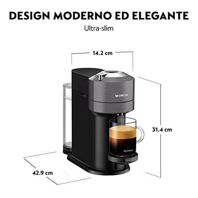 De'Longhi VERTUO NEXT ENV120.GY Nespresso Grijs De'Longhi VERTUO NEXT ENV120.GY Nespresso Grijs