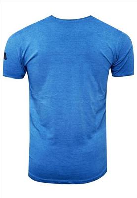 Rusty Neal - T-Shirt Heren - Indigo - Blauw - Modaitalia