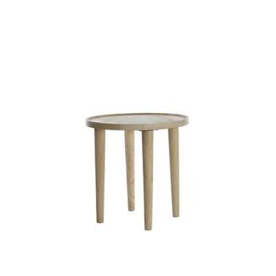 Light & Living Bijzettafel 'Qiano' Mangohout, 45cm, kleur Naturel