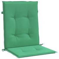 VidaXL Tuinstoelkussens lage rug 2 st 100x50x3 cm oxford stof groen - thumbnail