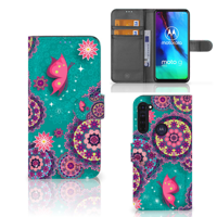 Motorola Moto G Pro Hoesje Cirkels en Vlinders - thumbnail