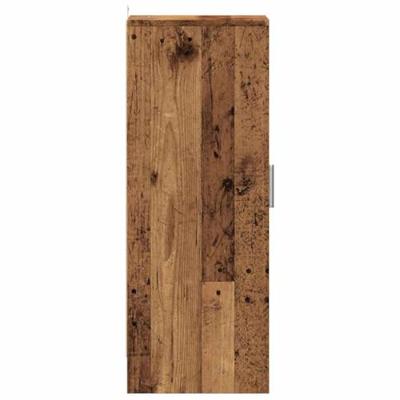 VidaXL Schoenenkast 32x35x92 cm bewerkt hout oud houtkleurig VidaXL Schoenenkast 32x35x92 cm bewerkt hout oud houtkleurig