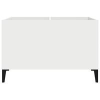 Platenkast 74,5x38x48 cm bewerkt hout wit - thumbnail