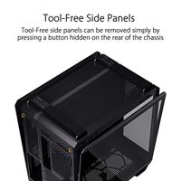 Asus TUF Gaming GT502 PLUS Midi-tower PC-behuizing Wit Stoffilter, Zijvenster - thumbnail