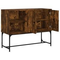 Dressoir 100x40x79,5 cm bewerkt hout gerookt eikenkleurig - thumbnail