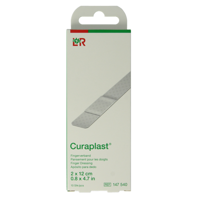 Curaplast Sensitive vingerpleister 2x12cm 10 Stuks