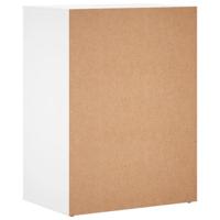 Dressoir 60x39x80 cm bewerkt hout wit - thumbnail