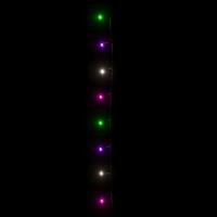 Lichtslinger met 1000 LED's pastel meerkleurig 100 m PVC - thumbnail
