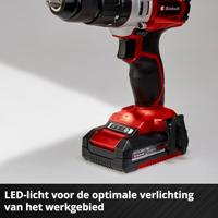 Einhell Power X-Change TE-CD 18/2 Li-i +64 (2x2,0 Ah) Accu-klopboor/schroefmachine 2 snelheden Incl. 64-delige set accessoires, Incl. lader, Incl. 2 accus - thumbnail