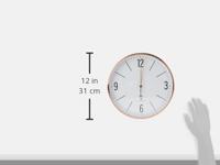 TFA Dostmann 60.3534.51 Wandklok Zendergestuurd 300 mm x 45 mm Koper Slepend uurwerk (geluidsloos) - thumbnail