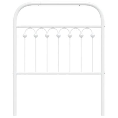 Hoofdbord 75 cm metaal wit Hoofdbord 75 cm metaal wit
