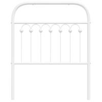 Hoofdbord 75 cm metaal wit - thumbnail