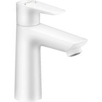 Hansgrohe Wastafelmengkraan Talis E 110 Eengreeps met Trekwaste Mat Wit - thumbnail