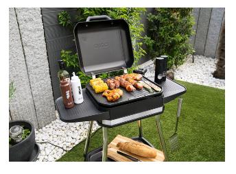Unold Jimmy Staande grill Tafel Met windbescherming, Oververhittingsbeveiliging, Controlelampje, Traploze temperatuurregeling Zwart