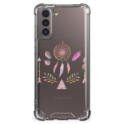 Samsung Galaxy S21 Stevig | Bumper Hoesje | Boho Dreamcatcher