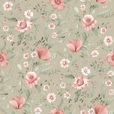 Midbec FC Rosenlycka- Garden Flowers Green - 43119