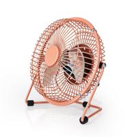 Metalen Miniventilator | 15 cm Diameter | USB-Voeding | Oudroze - thumbnail