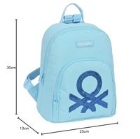 Casual Rugtas Benetton Sequins Licht Blauw 13 L - thumbnail