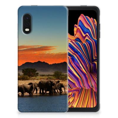 Samsung Xcover Pro | TPU Hoesje | Olifanten Samsung Xcover Pro | TPU Hoesje | Olifanten