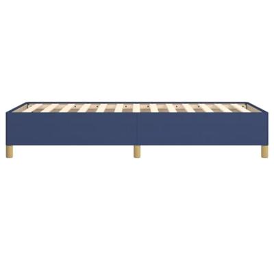 Bedframe zonder matras 90x200 cm stof blauw