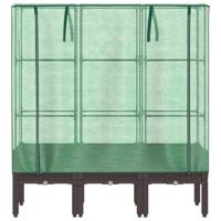 Plantenbak verhoogd met kashoes 120x40x140 cm rattanlook - thumbnail