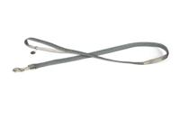 Beeztees - Hondenriem - Mac Leather - Grijs - 120 cm x 20 mm - thumbnail