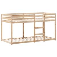 Stapelbedframe zonder matras massief grenenhout 90x200 cm - thumbnail