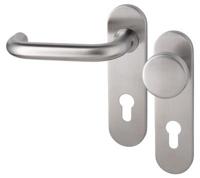 Cecil PF KL4 KS kruk L/vaste knop PC72mm rvs mat - thumbnail