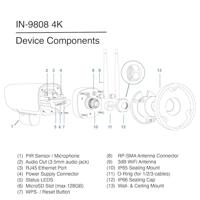 INSTAR INSTAR IN-9808 4K weiß 18002 IP Bewakingscamera - thumbnail