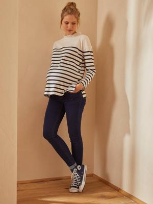 Naadloze skinny zwangerschapsjeans brut cf staal Naadloze skinny zwangerschapsjeans brut cf staal