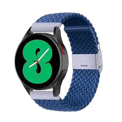 By Qubix - Compatible met Garmin Approach S12 / S40 / S42 - Braided nylon bandje - Blauw - Compatible Garmin bandje - Bandbreedte: 20mm