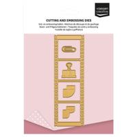 Vaessen Creative • mini snij- en embossingmallen vintage filmstrip 5st. - thumbnail