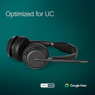 EPOS Impact 1061 On Ear headset Bluetooth Stereo Zwart Headset, Incl. oplaad- en dockingstation Computer