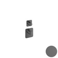 Thermostaat Hotbath Gal High Flow met 1 Stopkraan Geborsteld Gunmetal PVD - thumbnail