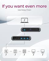 ICY BOX IB-HUB801-TB4 Thunderbolt 4 40000 Mbit/s Antraciet, Zwart - thumbnail