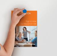 Magneet nobo 13mm blauw 10 stuks - thumbnail