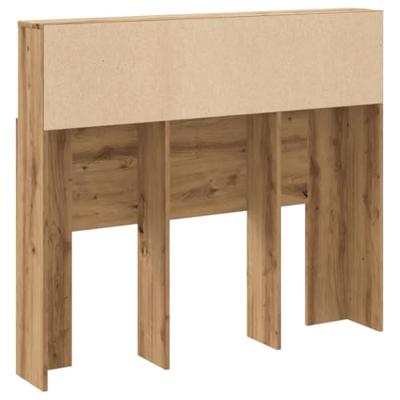 Hoofdbordkast 120x19x103,5 cm bewerkt hout artisanaal eiken Hoofdbordkast 120x19x103,5 cm bewerkt hout artisanaal eiken