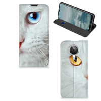 Nokia G10 | G20 | Hoesje maken | Witte Kat - thumbnail