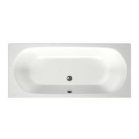 Xenz Cuba Duobad - 180x80x51 - afvoer Midden - acryl - wit mat 6828-03 - thumbnail