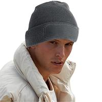Beechfield CB445R Recycled Original Patch Beanie - Black - One Size - thumbnail