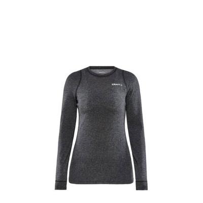 Craft Wool Merino LS Thermoshirt Dames Black Melange XS