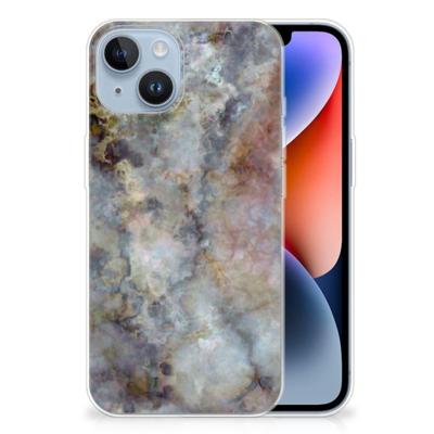 Apple iPhone 14 | TPU | Siliconen hoesje | Marmer Grijs