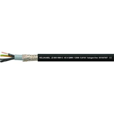HELU JZ-600 HMH-C Stuurstroomkabel 4 G 1 mm² Zwart 12865-1000 1000 m