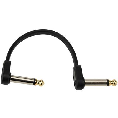 D'Addario PW-FPRR-204OS Flat Patch Cable mono jack offset haaks 10 cm (set van 2) D'Addario PW-FPRR-204OS Flat Patch Cable mono jack offset haaks 10 cm (set van 2)