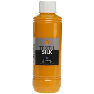 Schjerning Zijdeverf es silk, goudgeel, 250 ml/ 1 fles