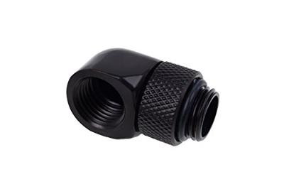 Alphacool eiszapfen l-connector rotatable g1/4 ag to g1/4 ig aansluiting (zwart)